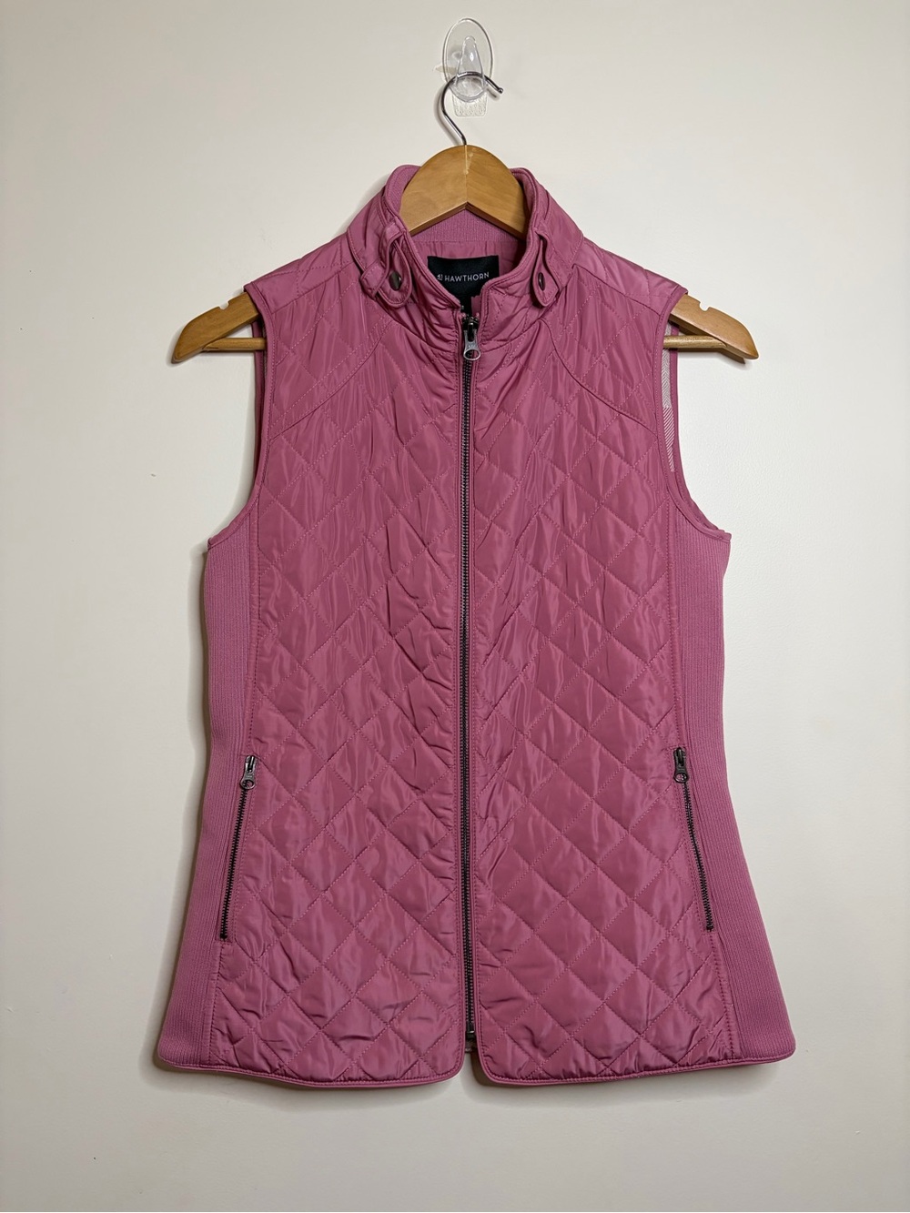 41 Hawthorn Pink Quilted Puffer Vest NWT Lightweight Preppy ZipUp
